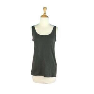 Gershon BRAM S Gray Tank Top Art To Wear Hand Dyed Lagenlook Goth Hippy